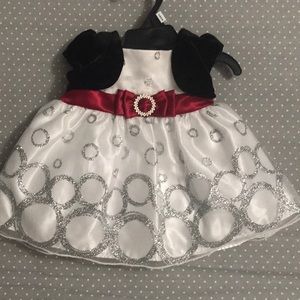 Special occasions black velvet with tulle skirt